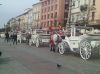 Krakowski rynek i dorożki.